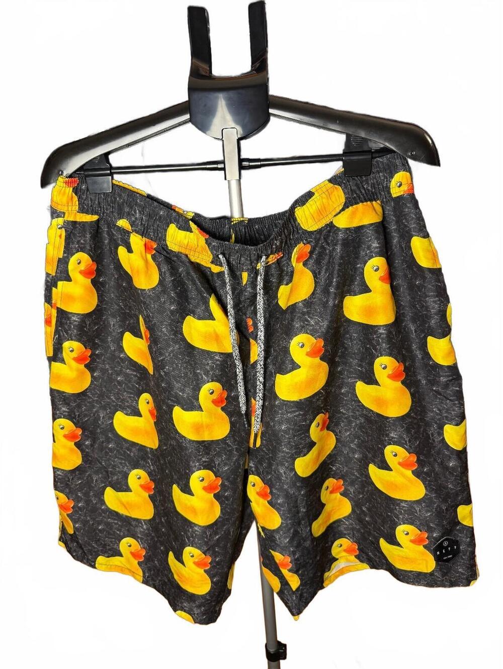Mens NEFF sz 2XL XXL board Shorts swimming trunks Rubber Duckies all over